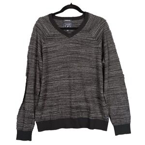 American Eagle Seriously Soft Wool Blend‎ Sweater Mens L Gray Long Sleeve V-Neck